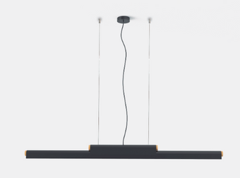 Lampa wewnętrzna, wisząca Robin Rudi, Czarny mat