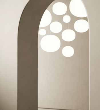 Lampa wewnętrzna, LODES VOLUM, zwieszana, fi 14cm, k. biały, Outlet