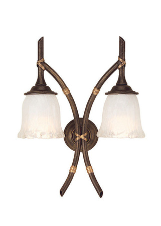 Lampa wewnętrzna, ścienna Elstead Bamboo BB2/B BRZ PATINA