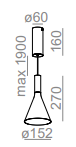 Lampa wewnętrzna, wisząca MORPH LED, AQFORM, 50576-M930-F3-00-12, Outlet
