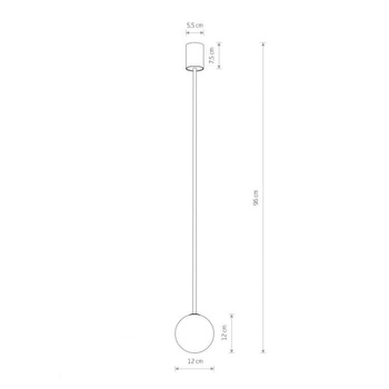 Lampa wisząca Nowodvorski Kier M, złoty