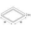 PLAFON SLV AINOS SQUARE 1003449