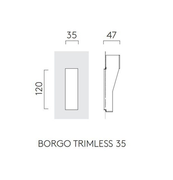 Lampa wewnętrzna, ścienna Astro Borgo Trimless