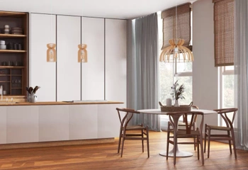Lampa wisząca Nowodvorski Kymi B, naturalne drewno