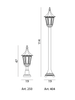 Lampa zewnętrzna, słupek Rimini 250, biały