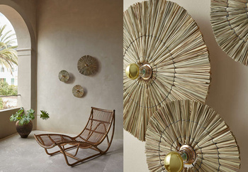Lampa wewnętrzna, ścienna Aromas Laos 30 cm