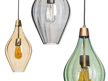 Lampa wewnętrzna, wisząca Famlight Savaii optic lister black, stal nierdzewna