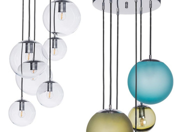 Lampa wewnętrzna, wisząca Famlight Bacan kolor mat, stal nierdzewna