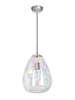 Lampa wewnętrzna, wisząca Famlight Storm L pearl, stal nierdzewna