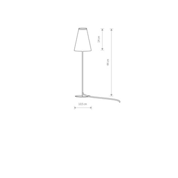 Lampa stołowa Nowodvorski Trifle, czarny