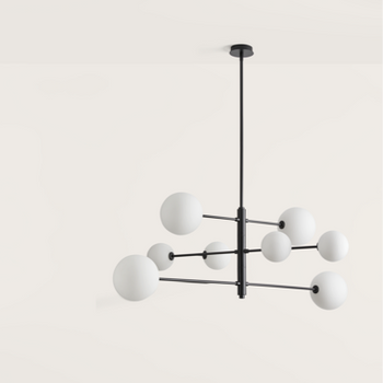 Lampa wewnętrzna, wisząca Aromas Atom, czarny