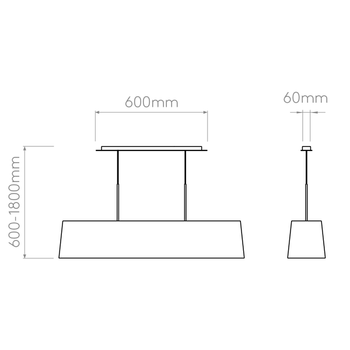Lampa wewnętrzna, wisząca Astro Rafina 1320001