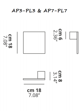 Lampa wewnętrzna, ścienna/sufitowa Lodes Puzzle