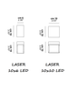 Lampa wewnętrzna, ścienna Lodes Laser
