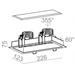 Lampa wewnętrzna, wpuszczana Aqform Squares next 50x2 LED recessed 46