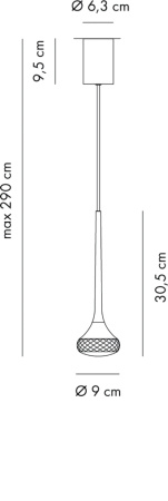 LAMPA WISZĄCA LED AXOLIGHT FAIRY SP