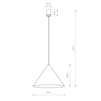 Lampa wisząca Nowodvorski Zenith L, czarny
