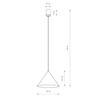 Lampa wisząca Nowodvorski Zenith M, szary
