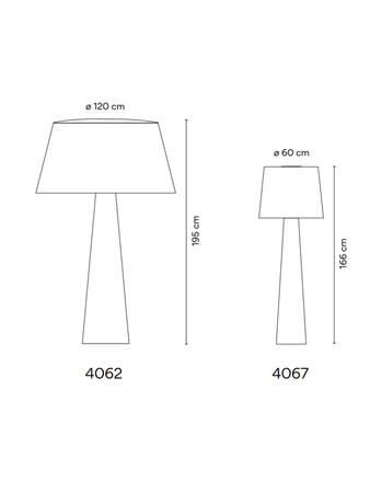 Lampa zewnętrzna, stojąca Vibia Wind 4067