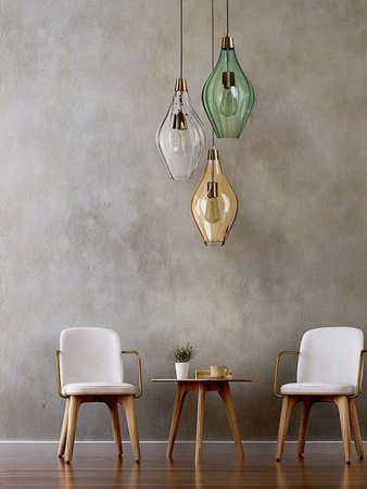 Lampa wewnętrzna, wisząca Famlight Savaii set of 3, miedź/mosiądz