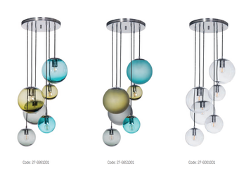 Lampa wewnętrzna, wisząca Famlight Bacan kolor mat, miedź/ mosiądz