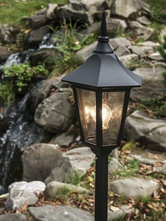 Lampa zewnętrzna, słupek Norlys Modena 304, biały