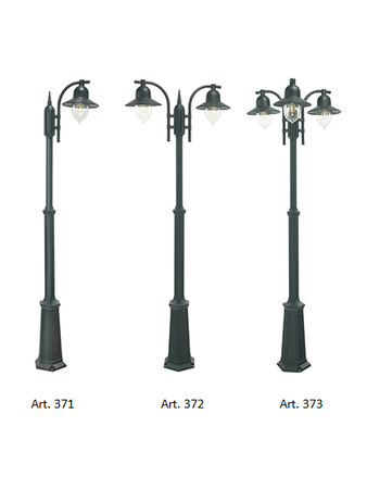 Lampa zewnętrzna, latarnia Como 372
