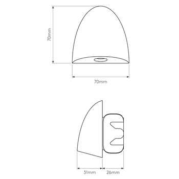 Lampa wewnętrzna, ścienna Astro Orpheus 