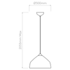 Lampa wewnętrzna, wisząca Astro Ginestra 300 1361003