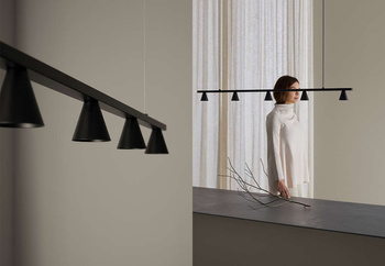 Lampa wewnętrzna, wisząca Aromas Lyb, czarny