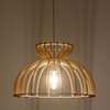 Lampa wisząca Nowodvorski Kymi C, naturalne drewno