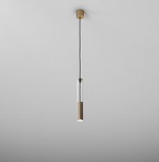 Lampa wewnętrzna, wisząca AqForm Modern Glass złoty, ekspozycja