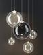 Lampa wewnętrzna, LODES RANDOM SOLO, zwieszana, fi 28cm, crystal, 3000K, Outlet
