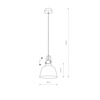 Lampa wisząca Nowodvorski Amalfi M, złoty