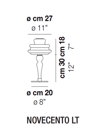 Lampa wewnętrzna, stojąca Vistosi Novecento