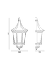 Lampa zewnętrzna, elewacyjna Norlys Wenecja 261, czarny