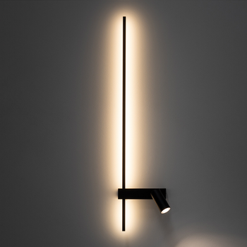 Nowodvorski lampa ścienna, lewa, czarna  