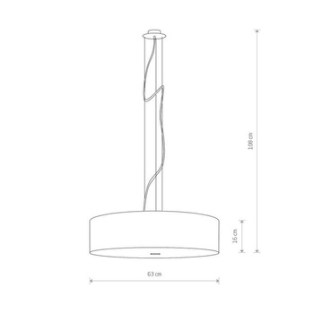 Lampa wisząca Nowodvorski Viviane, biały