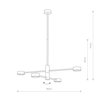 Lampa wisząca Nowodvorski Orbit, czarny