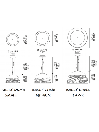 Lampa wewnętrzna, wisząca Lodes Kelly Dome
