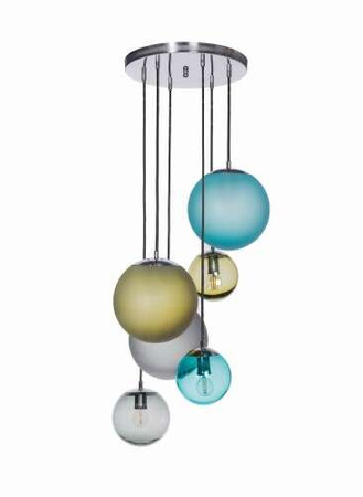Lampa wewnętrzna, wisząca Famlight Bacan kolor mat, stal nierdzewna