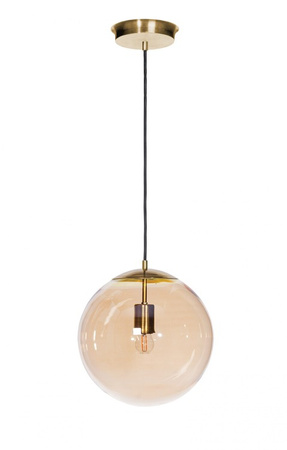 Lampa wewnętrzna, wisząca Famlight Muna bursztynowy 35 cm, stal nierdzewna