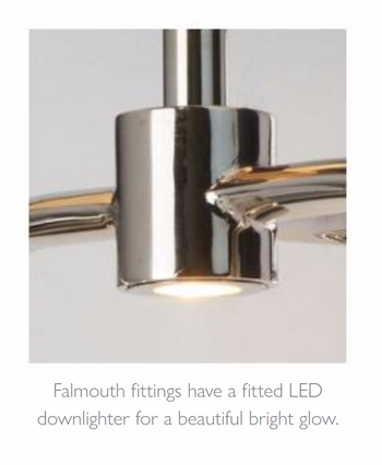 Lampa wewnętrzna, ścienna Elstead Falmouth BATH/FALMOUTH FG