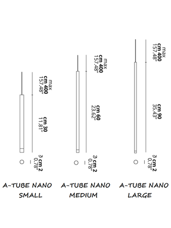 Lampa wewnętrzna, wisząca Lodes A-Tube Nano