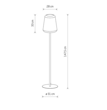 Lampa zewnętrzna, stojąca PATIO, NOWODVORSKI, 10105.