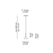 Lampa wewnętrzna, wisząca Estiluz Cupolina T-3934R 74 WH