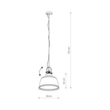Lampa wisząca Nowodvorski Amalfi L, srebrny