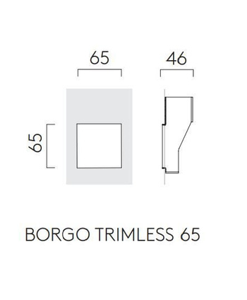 Lampa wewnętrzna, ścienna Astro Borgo Trimless