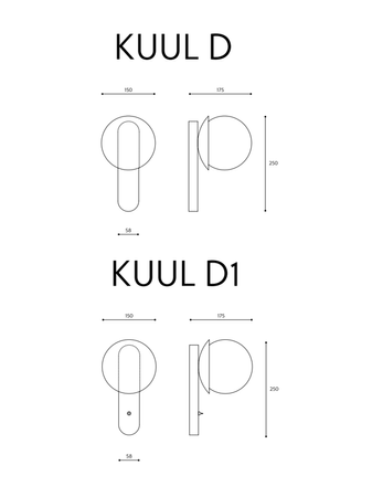 Lampa wewnętrzna, ścienna Ummo Kuul 