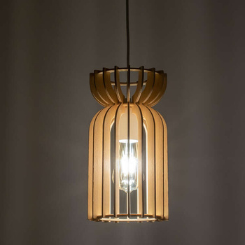 Lampa wisząca Nowodvorski Kymi B, naturalne drewno
